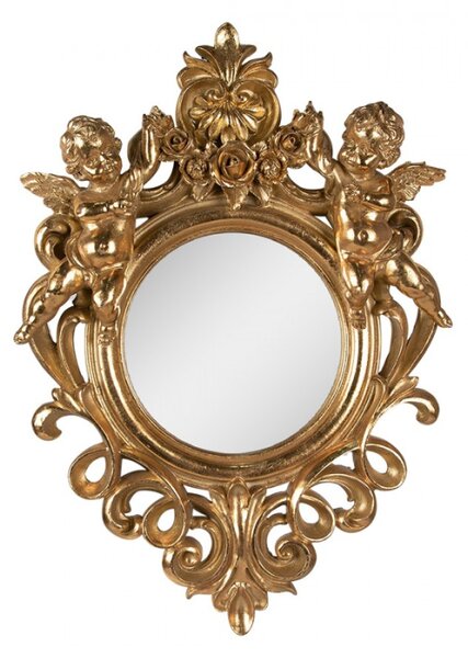 Nástěnné zrcadlo zlaté 37x7x52 cm – 37x7x52 cm