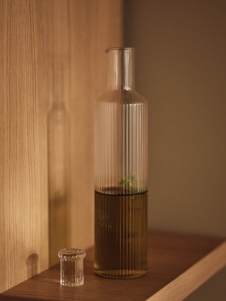 Skleněná lahev na olej Ripple 300 ml – Clear