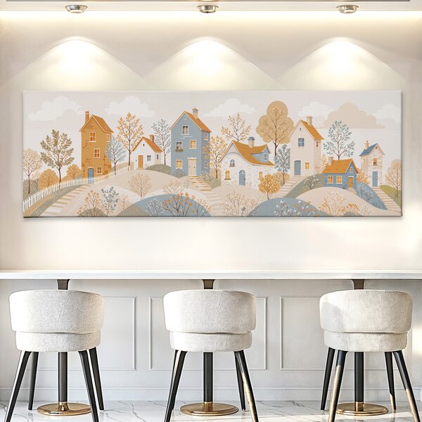 Obraz na plátně - Na Bohémském vršku FeelHappy.cz Velikost obrazu (šířka x výška): 60 x 20 cm