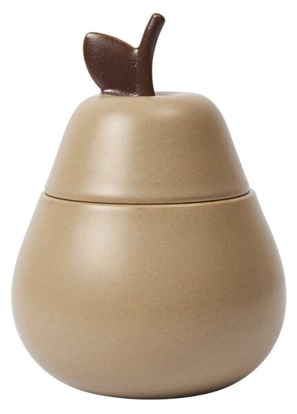 Kameninová úložná dóza Pear Cashmere 10 cm