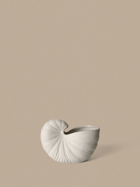 Kameninový obal na květináč Shell Pot Off White 23 cm