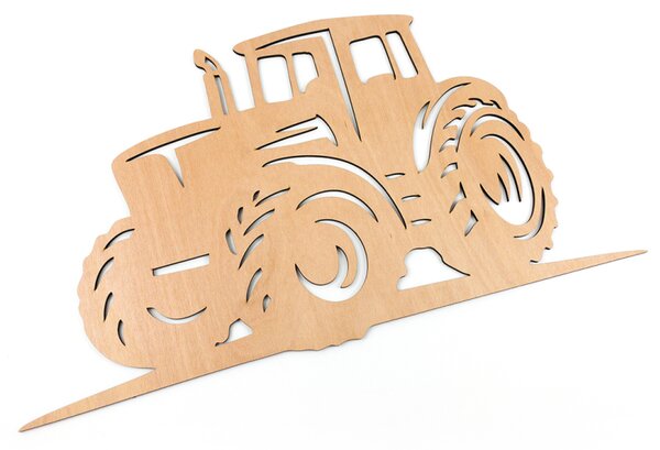 Dřevěná dekorace Traktor