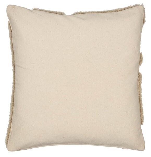 Vlněný polštář s výplní Cilla Off-white/Parchment 50 × 50 cm