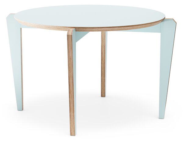 Jídelní stůl Krab Ø1100 Barva: Světle Modrá HPL
