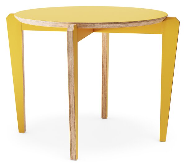 Jídelní stůl Krab Ø900 Barva: Žlutá HPL