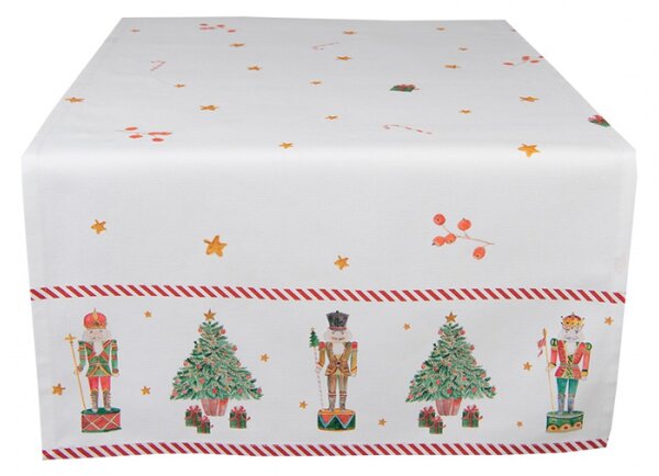 Bavlněný běhoun s louskáčky Happy Little Christmas – 50x140 cm