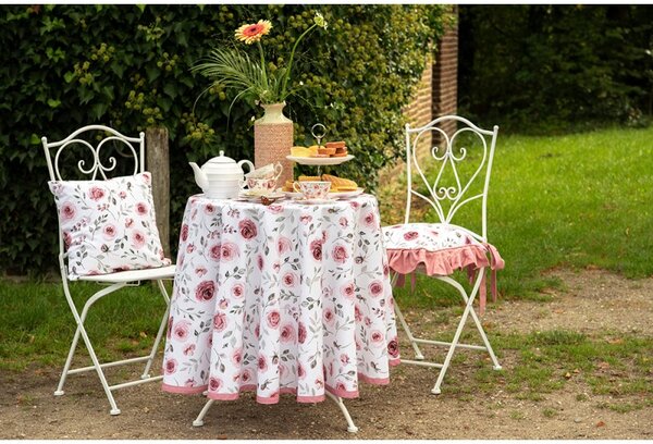 Bavlněná kuchyňská zástěra s růžemi Rustic Rose – 70x85 cm