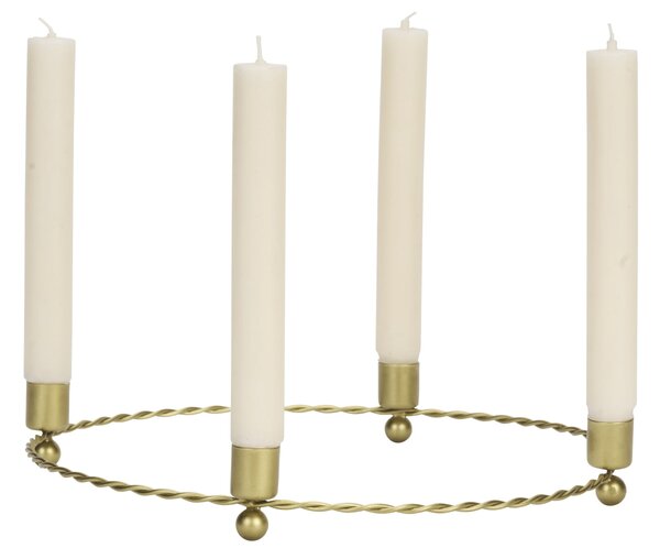 Adventní svícen Antique Brass Ø 32 cm