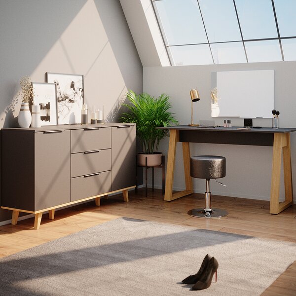 Kredenc Vicco Nautica Antracit 138 x 82 cm, Model 36741