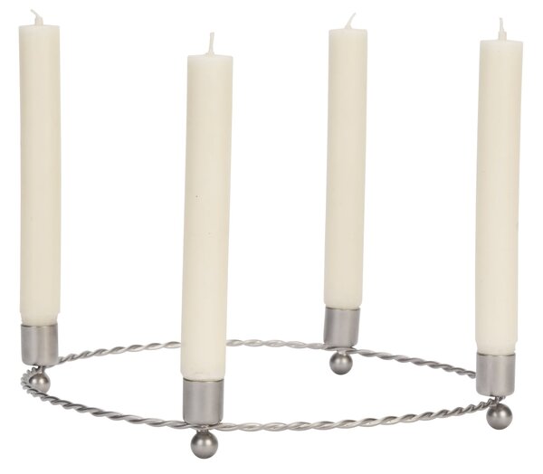 Adventní svícen Steel Ø 32 cm
