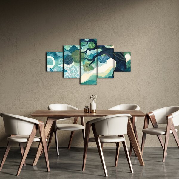 Obraz - Zelená koruna stromu života (125x70 cm)