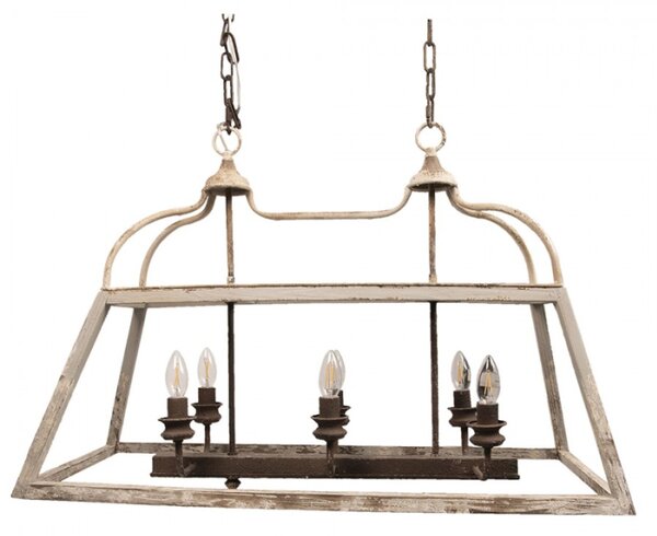 Závěsné vintage světlo Annemarie – 87x35x60 cm