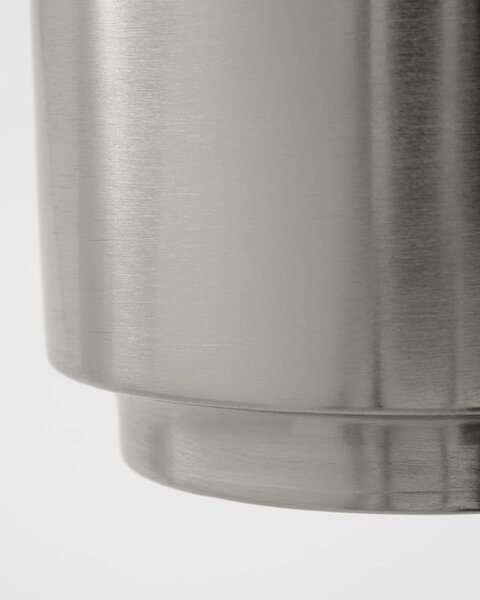 Kovový obal na květináč Bailey Silver Finish Menší