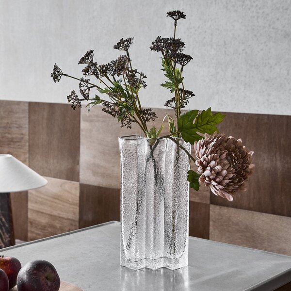 Skleněná váza Zuri Clear 31 cm