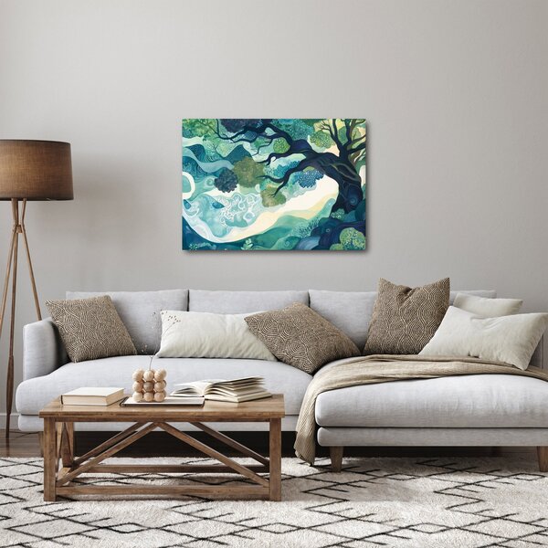 Obraz - Zelená koruna stromu života (70x50 cm)