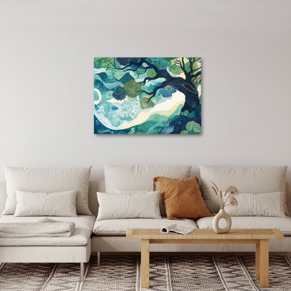 Obraz - Zelená koruna stromu života (70x50 cm)