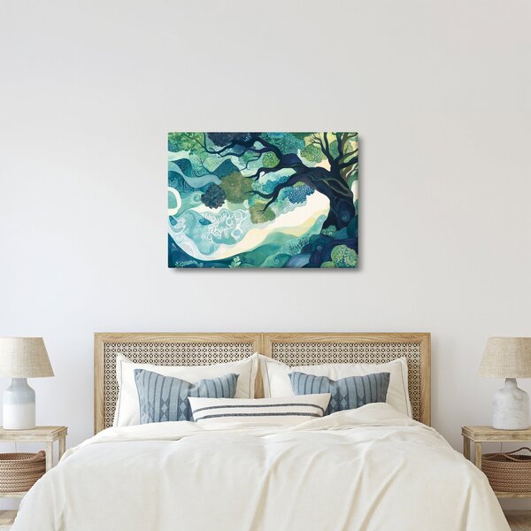 Obraz - Zelená koruna stromu života (70x50 cm)