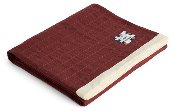 Prošívaný přehoz na postel Dori Maroon 245 × 195 cm