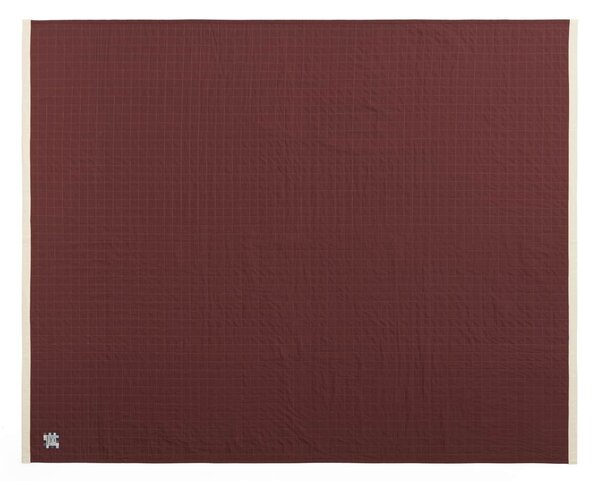 Prošívaný přehoz na postel Dori Maroon 245 × 195 cm