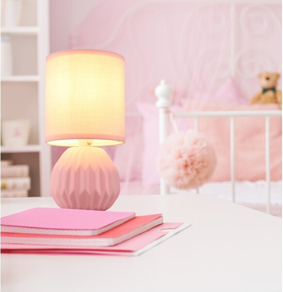 Globo 21730P - Stolní lampa SYLAS 1xE14/40W/230V růžová