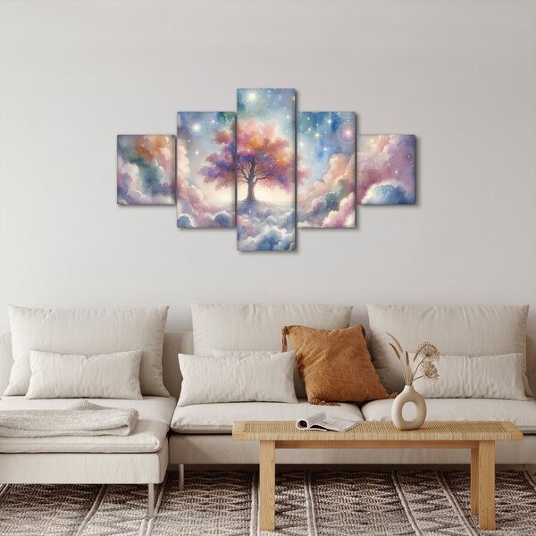 Obraz - Strom života v oblacích (125x70 cm)