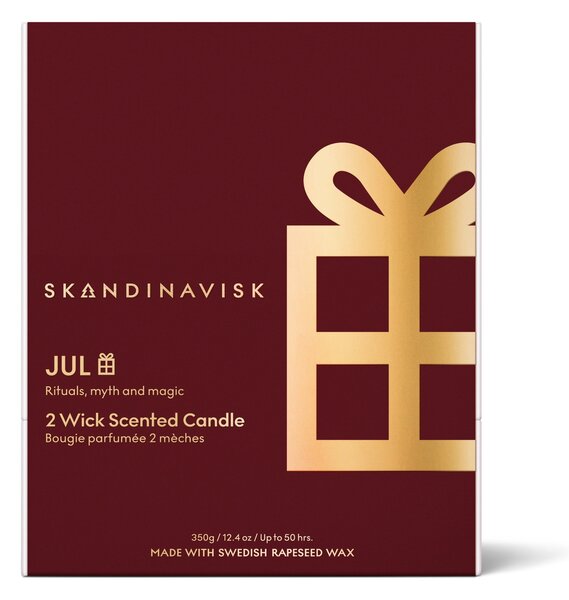 Vonná svíčka ve skle JUL Gold (Vánoce) 350 g