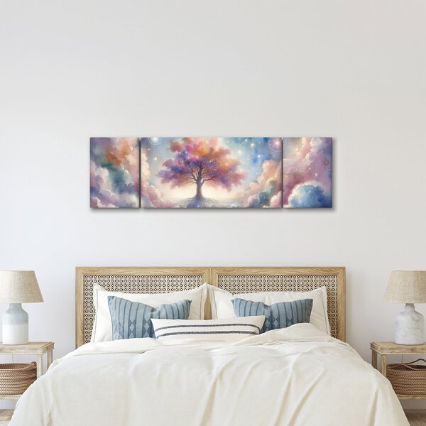Obraz - Strom života v oblacích (170x50 cm)