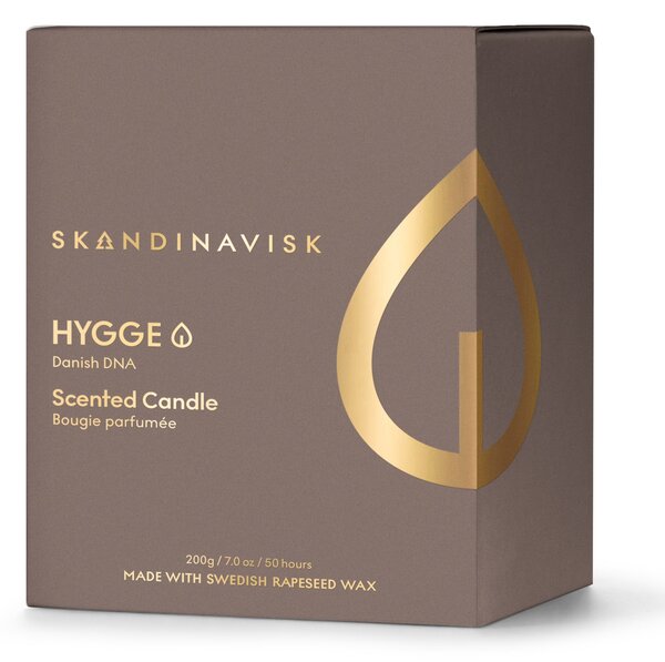 Vonná svíčka HYGGE Gold (útulno) 200 g – speciální edice