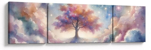 Obraz - Strom života v oblacích (170x50 cm)