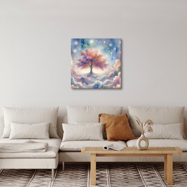 Obraz - Strom života v oblacích (30x30 cm)