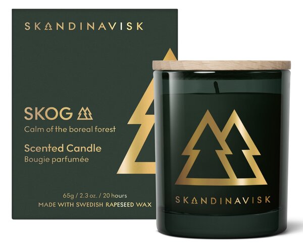 Vonná svíčka ve skle SKOG Gold (les) 65 g – speciální edice