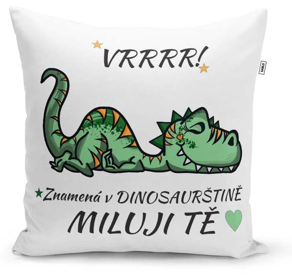Sablio Polštář Dinosaurus: 40x40 cm