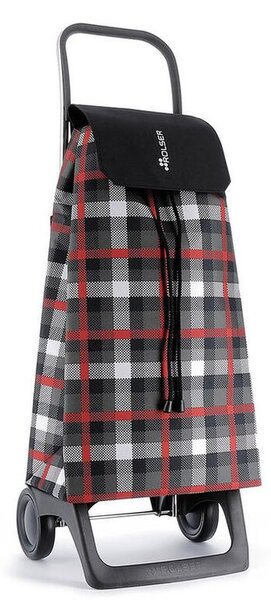Taška na kolečkách ROLSER Jet Scottish Joy, šedé káro