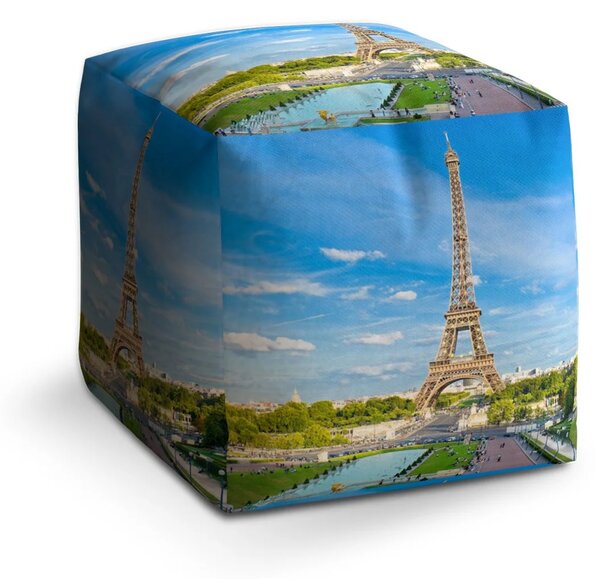 Sablio Taburet Cube Eiffel Tower 5 - 40x40x40 cm