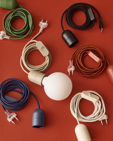 Kabel s objímkou pro stolní lampu Common – Petrol Blue