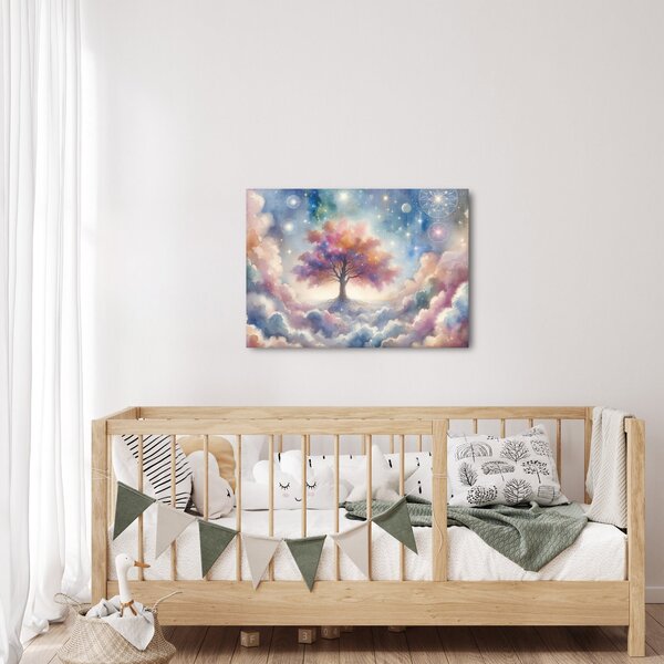 Obraz - Strom života v oblacích (70x50 cm)