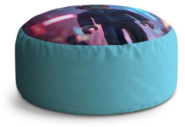 Sablio Taburet Circle ROBLOX Neonové město: 38x48 cm