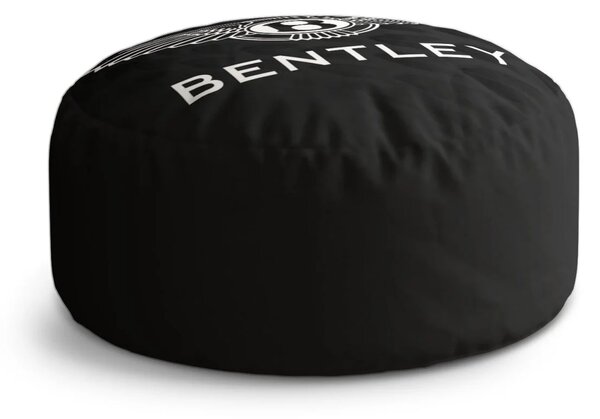 Sablio Taburet Circle Logo Bentley Černý: 38x48 cm