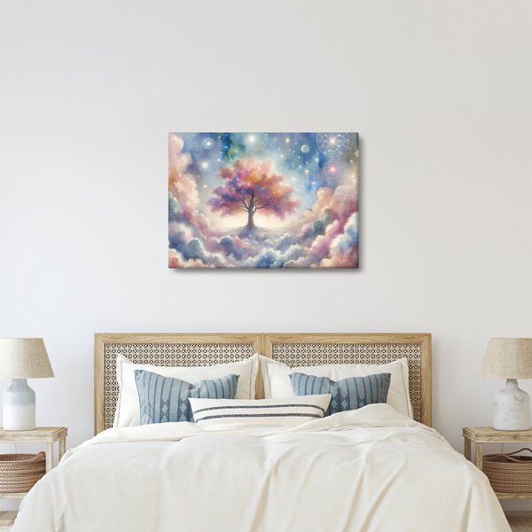 Obraz - Strom života v oblacích (70x50 cm)