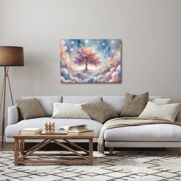 Obraz - Strom života v oblacích (70x50 cm)