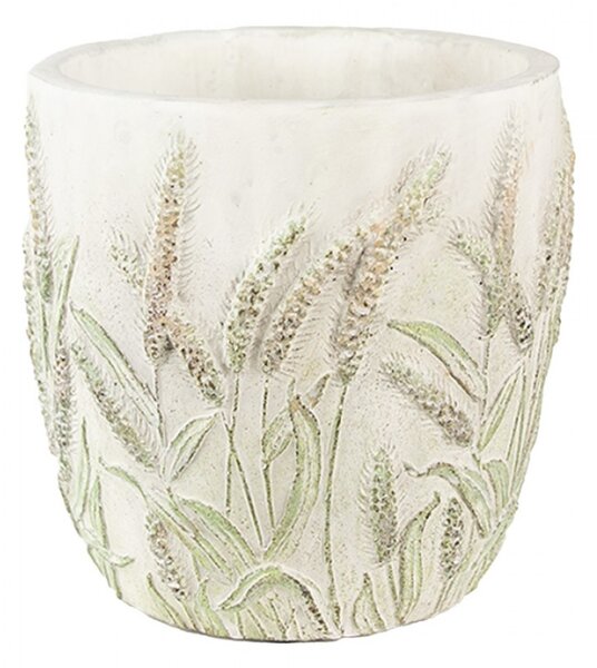 Cementový obal na květináč s jitrocelem Plantain S – 13x13 cm