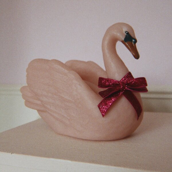 Noční LED lampička Pink Swan
