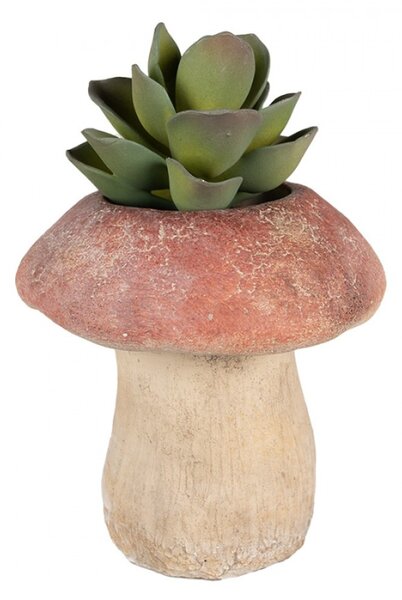 Cementový květináč houba Mushroom L – 21x23 cm