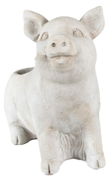 Květináč Inside Pig Grey 24x13x20 cm – 24x13x20 cm