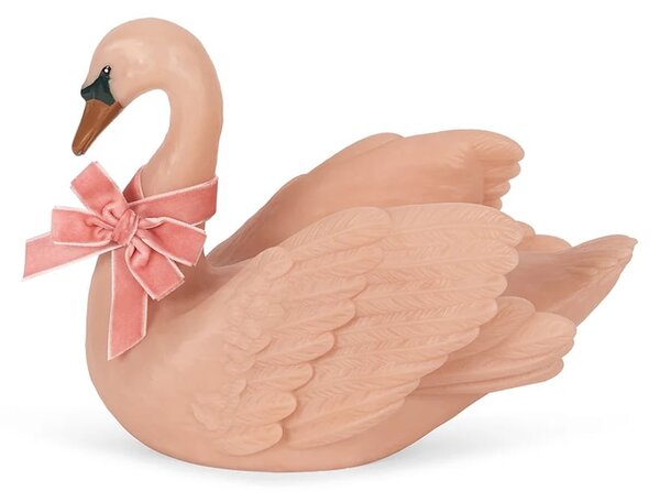 Noční LED lampička Pink Swan