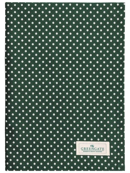 Bavlněná utěrka Dotty Dark Green