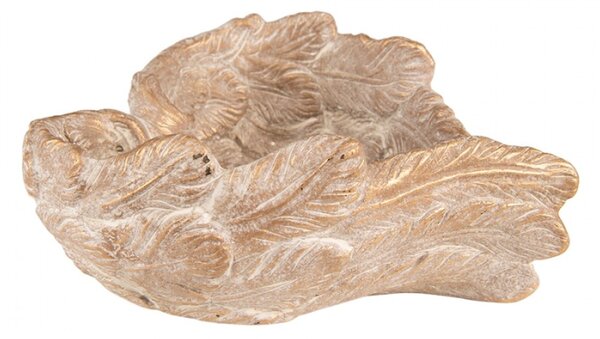 Zlatý antik květináč andělská křídla Angel wings – 23x25x10 cm