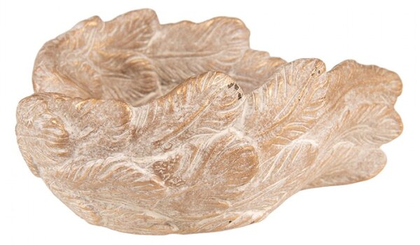 Zlatý antik květináč andělská křídla Angel wings – 23x25x10 cm
