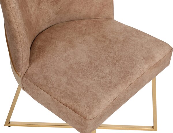 Hanah Home Set židlí MADRID zlatý hnědý - Doprodej