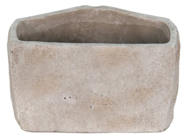 Usměvavý cementový květináč Mouth – 26x16x16 cm